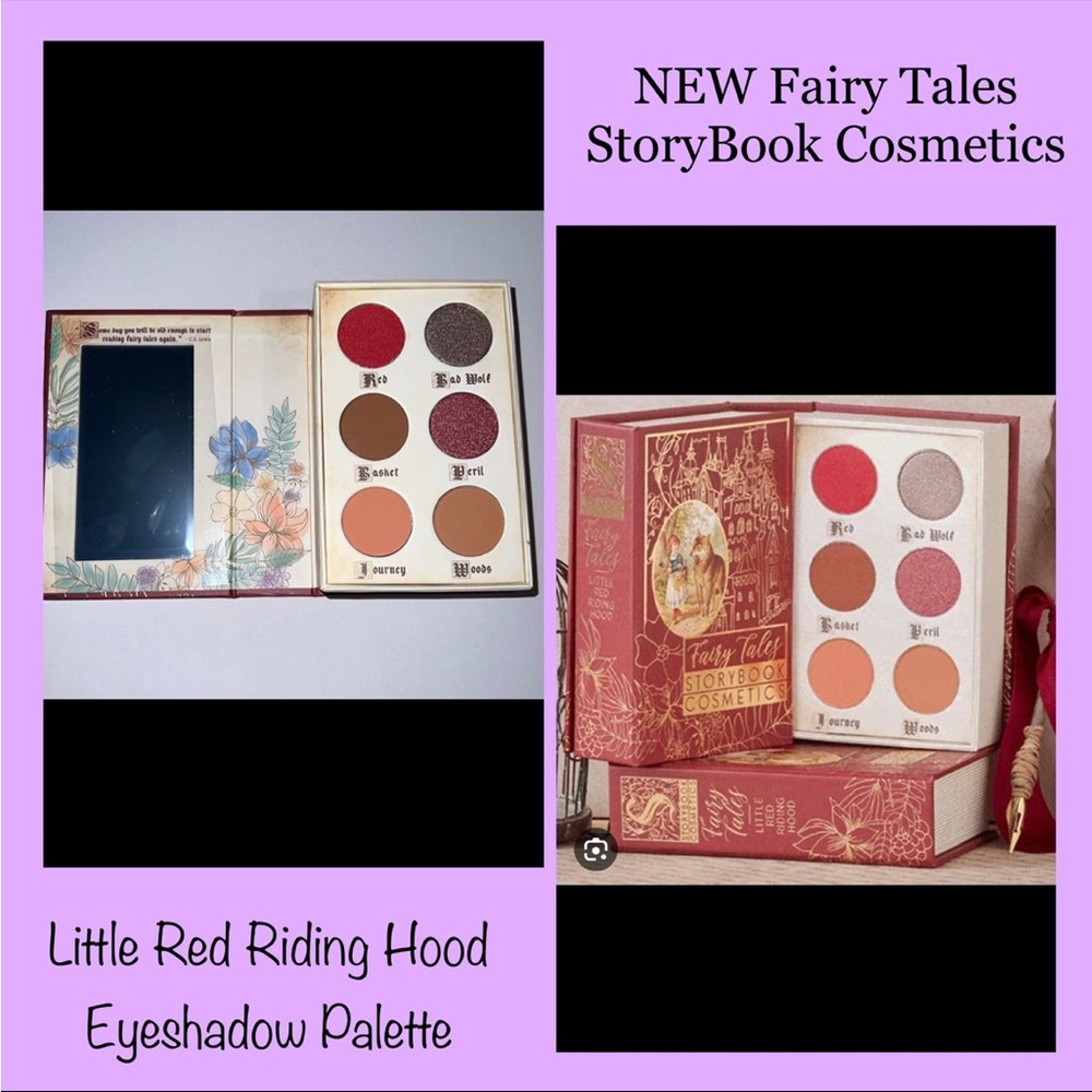 NEW Fairy Tale Story Book Cosmetics Little Red Riding Hood Palette